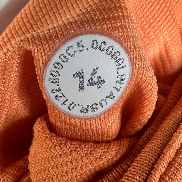 Lululemon Hotty Hot Lined Shorts size‎ 14 Orange - Picture 2 of 7